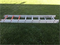 16 foot aluminum extension ladder,2 8ft sections