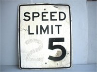 Aluminum Speed Limit 25 Sign  24 x 30 Inches