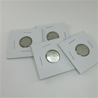 4 CANADIAN 1960'S SILVER 10c COINS