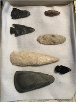 Nice group of Arrowheads found in Indiana