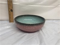 Hull Pink & blue vintage bowl