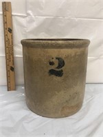 Vintage 2 gallon stoneware crock