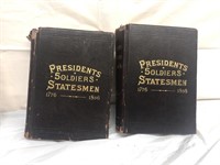 Vintage presidents soldiers statement books