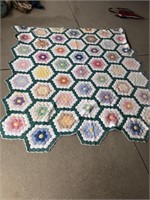 Very nice vintage quilt very colorful