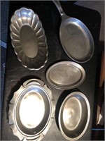 Group of pewter read and Barton etc. five pieces