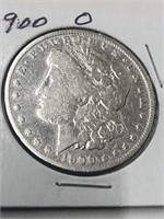 1900 O Morgan silver dollar