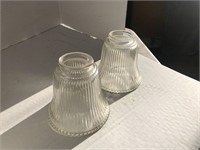 Pair of glass lamp shades