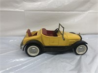 Nylint Vintage yellow toy car with fold up seat