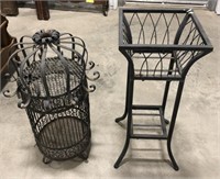 Plant Stand and Bird Cage