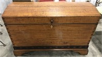 Wooden chest with iron detail