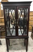 Small China display hutch 21 x 11 x 48"