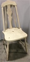 Small wooden chair measures 15x15x35