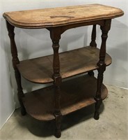 Wooden side table measures 22x11x24