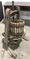 Antique apple press