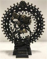 Nataraja round and Metal sculpture 13”dia