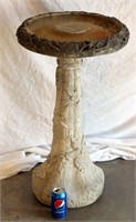 Concrete Bird Bath/Feeder on Pedestal