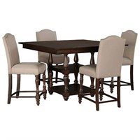 Ashley d506 Counter Height Table & 4 Barstools