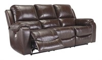 Ashley U333 Rackingburg  Leather DBL REC Sofa
