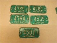 Monona Bike License Plates