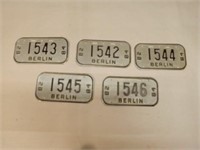 Berlin Bike License Plates