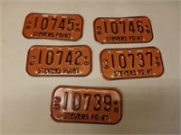 Stevens Point Bike License Plates