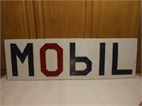 Metal Letters MOBIL Sign