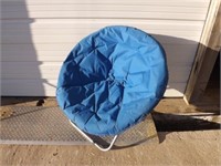Round Blue Lawn Chair