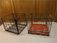 Wire Milk Crates - Open Front and