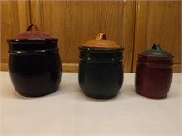 Stoneware Cannister Set