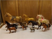 Ten Model Horses - not Breyer