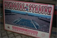Nebraska Cornhusker Memorial Stadium Framed Print