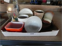 Misc. Vintage Dishes - FK Bowl /Pyrex Refr. Dish