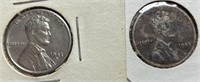 (2) Steel Lincoln Cents: 1943-D & 1943