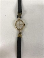 Vintage 14k Solid Gold Clebar Ladies Watch