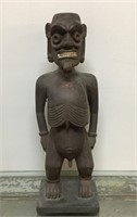 Wooden tribal fertility statue