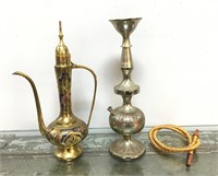 Middle Eastern brass decor