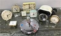 Clocks - not tested, for parts or repair