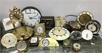 Clocks - not tested, for parts or repair