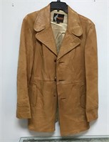 Vintage Vagabond brown leather jacket size 40