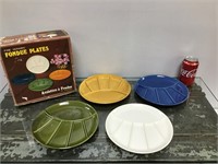 Vintage Fine Ceramic Fondue Dishes (4)