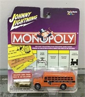 Johnny Lightning Monopoly Jail Bus - sealed