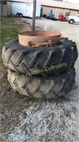 2 Clamp on duals, Tires bad, JD 3020