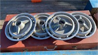 Old Stock SS Chevy Hubcaps, 14”