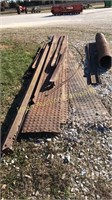 Old Bridge Plank Steel Treads, 
4 total 20”x20’