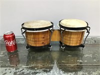 Wooden Bongo Drums - working