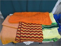 4 Afghan Blankets