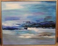 Seascape / Landscape Oil on Canvas unsigned