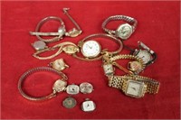 Ladies Watches mostly Vintage, gold filled,
