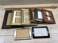 8 PICTURE FRAMES 8 X 10 AND 5 X 7