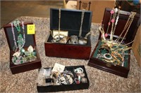 Large lot of Costume Jewelry; silver, signed,